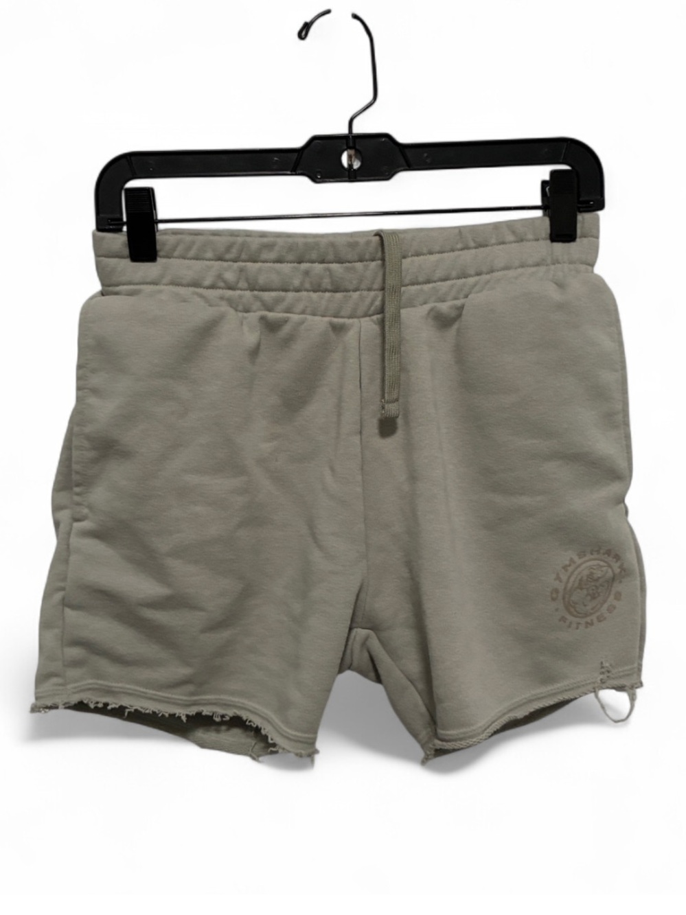 Gymshark Legacy Gray Green Sweatpant Shorts